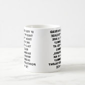 Tasse drôle de compétence à l'envers (Centre)
