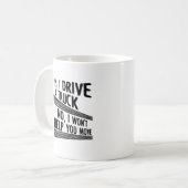 Tasse drôle de conduite d'un camion (Devant gauche)