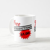 Tasse Drôle de Contradictions Gratuites (Devant gauche)