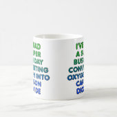 Tasse drôle de conversion d'oxygène ou mug de voya (Centre)