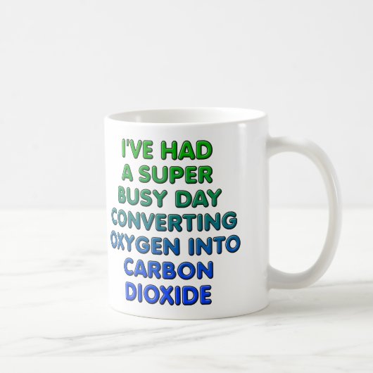 Tasse drôle de conversion d'oxygène ou mug de voya (Droite)