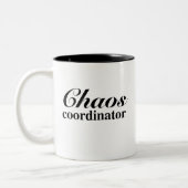 Tasse drôle de coordonnateur de chaos pour la (Gauche)