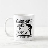 Tasse Drôle de Corps de Jardinage (Gauche)