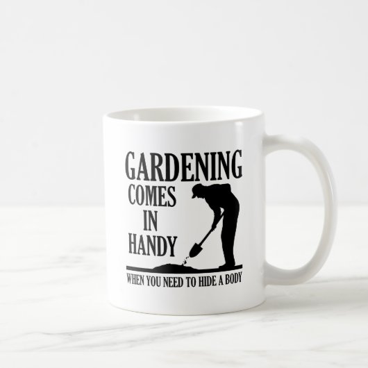 Tasse Drôle de Corps de Jardinage (Droite)