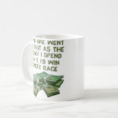 Tasse drôle de course de moto (Devant gauche)