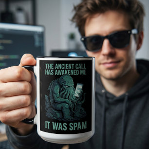 Tasse drôle de Cthulhu ancien appel Spam Funny Eld