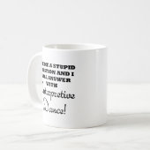 Tasse drôle de danse interprétative idiote (Devant gauche)
