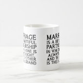 Tasse drôle de dispute de mariage (Centre)