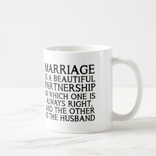 Tasse drôle de dispute de mariage (Droite)