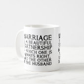 Tasse drôle de dispute de mariage (Devant gauche)