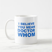 Tasse Drôle de Docteur Qui (Gauche)
