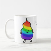 Tasse drôle de dunette de licorne personnalisée (Gauche)