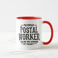Tasse drôle de facteur à la retraite Retraite Fact