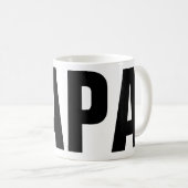 Tasse drôle de fête des pères pour la tasse de (Devant droit)