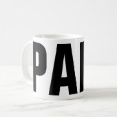 Tasse drôle de fête des pères pour la tasse de (Devant gauche)