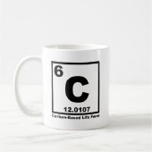 Tasse Drôle de Forme de Vie à Base de Carbone (Gauche)