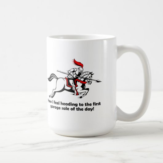 Tasse Drôle de Frais de Vente de Garage (Droite)