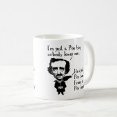 Tasse drôle de garçon d'Edgar Allan Poe ou tasse (Devant droit)