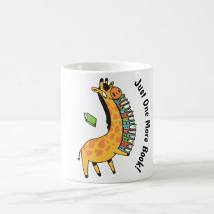 Tasse drôle de girafe amateur de livres Juste un l