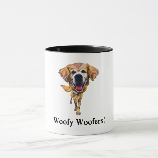 Tasse drôle de Golden Retriever (Centre)
