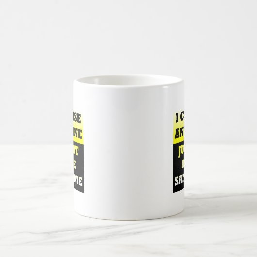 Tasse drôle de hausse et d'éclat (Centre)