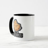 Tasse drôle de jeu de mots tech Accepter les cooki (Devant gauche)