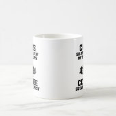 Tasse drôle de joueur de dames "Les échecs résolve (Centre)