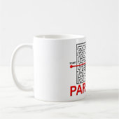 Tasse drôle de labyrinthe de parkour (Gauche)