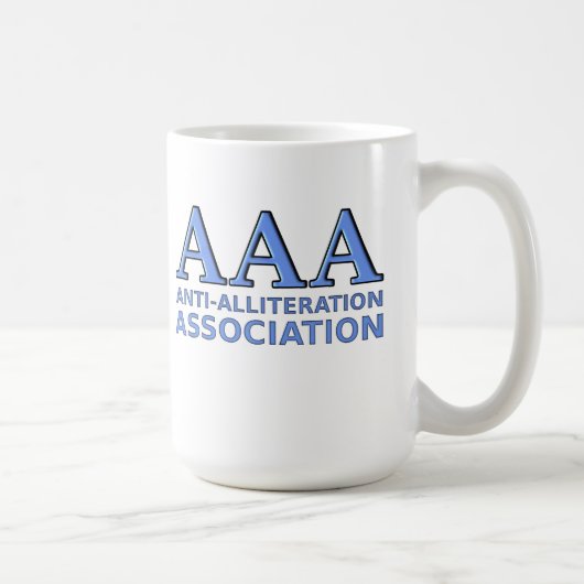 Tasse drôle de l'Association Anti-Allitération (Droite)