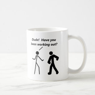 Tasse drôle de l'entraînement de Stickman