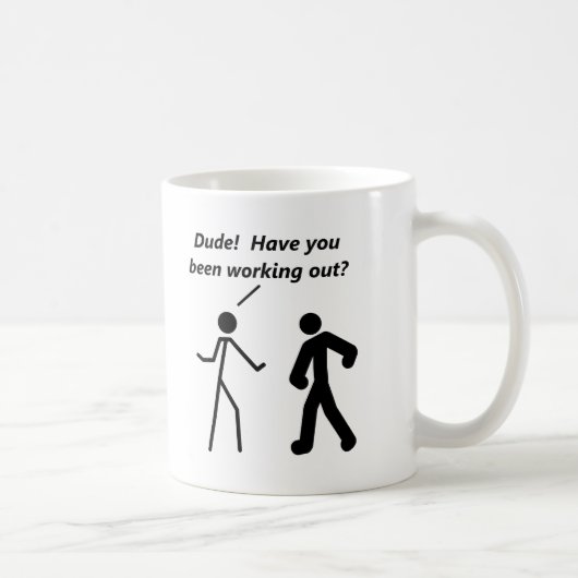 Tasse drôle de l'entraînement de Stickman (Droite)