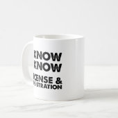 Tasse drôle de licence et d'immatriculation (Devant gauche)