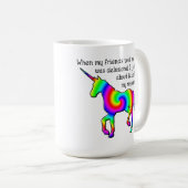 Tasse drôle de licorne illusoire (Devant droit)