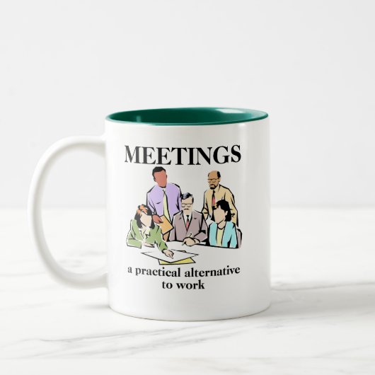 Tasse drôle de lieu de travail d'humour de bureau (Gauche)