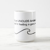 Tasse drôle de loi - ligne de collecte de loi (Centre)