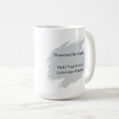 Tasse Drôle de Mal de Dos Alimenté par Café & Lido (Devant droit)