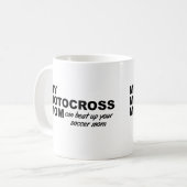 Tasse drôle de maman de motocross (Devant gauche)