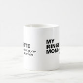 Tasse drôle de maman de ringette (Centre)