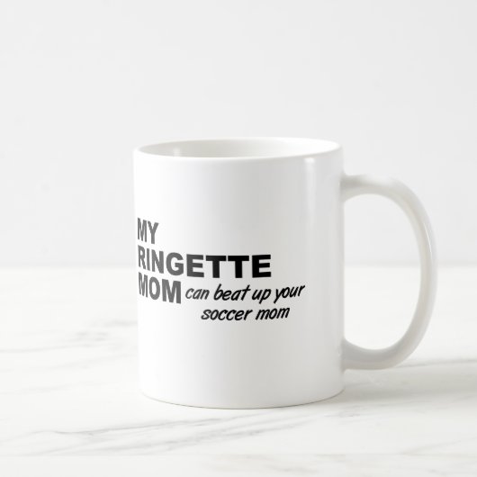 Tasse drôle de maman de ringette (Droite)