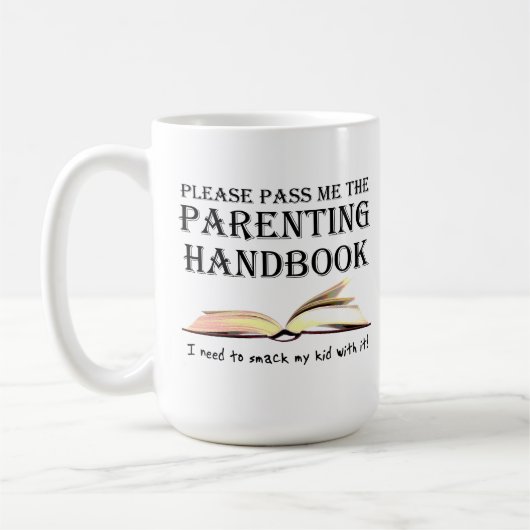 Tasse drôle de manuel de Parenting (Gauche)