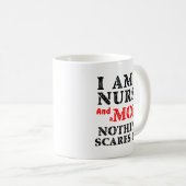 Tasse drôle de mère d'infirmière je suis une (Devant droit)
