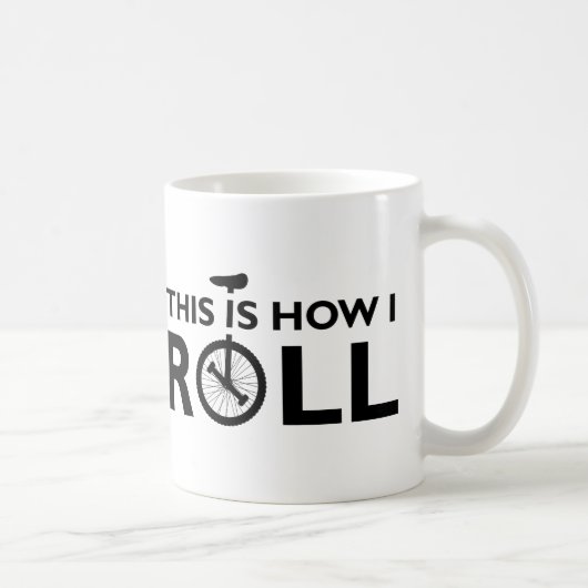 Tasse drôle de monocycle comme je roule (Droite)