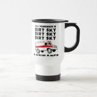 Tasse drôle de moto de motocross ambulance ciel sa