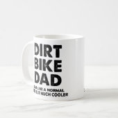 Tasse drôle de motocross de papa de vélo de saleté (Devant gauche)