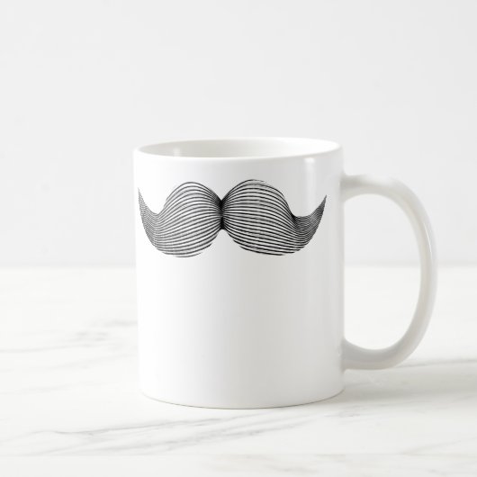 Tasse drôle de moustache (Droite)