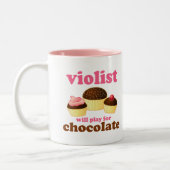 Tasse drôle de musique de Violist (Gauche)