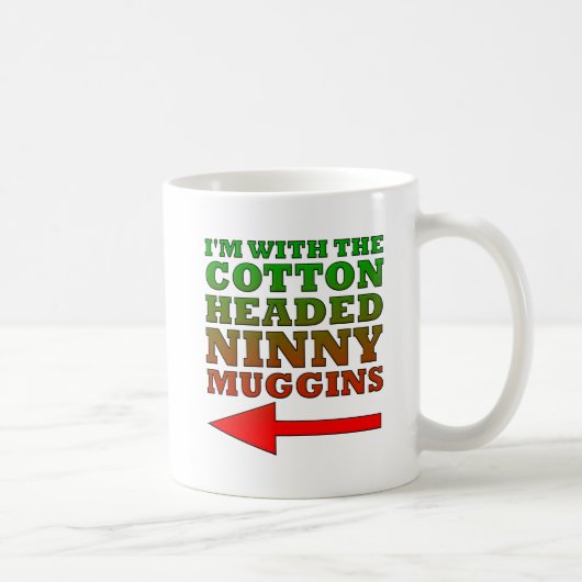 Tasse Drôle de Ninny Muggins à Tête de Coton (Droite)