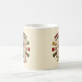 Tasse drôle de Noël Chien Pug (Centre)