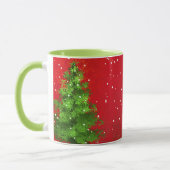 Tasse drôle de Noël de Noël de Meerkat Meery (Gauche)