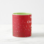 Tasse drôle de Noël de Noël de Meerkat Meery (Centre)